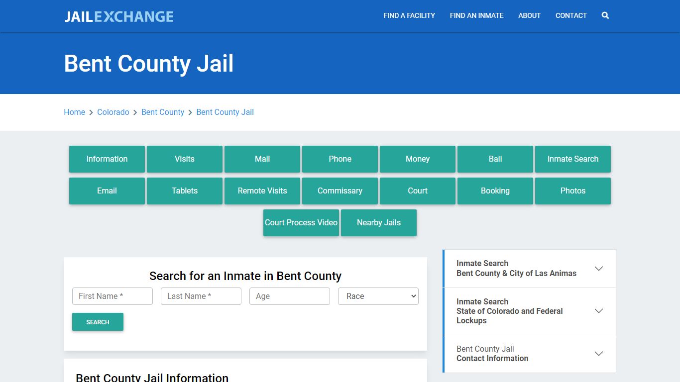 Bent County Jail Roster Lookup, CO, Inmate Search - Jail Exchange